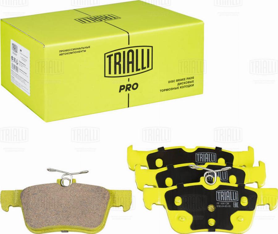 Trialli PF 1081CR - Kit pastiglie freno, Freno a disco autozon.pro