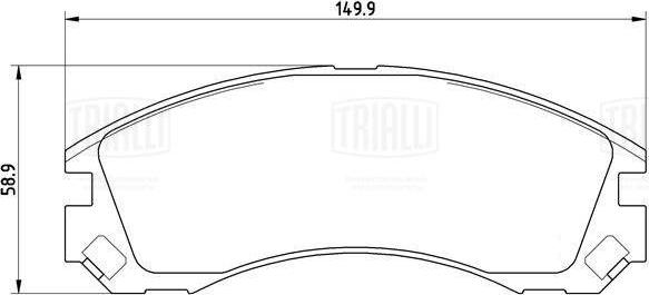 Trialli PF 1105CR - Kit pastiglie freno, Freno a disco autozon.pro