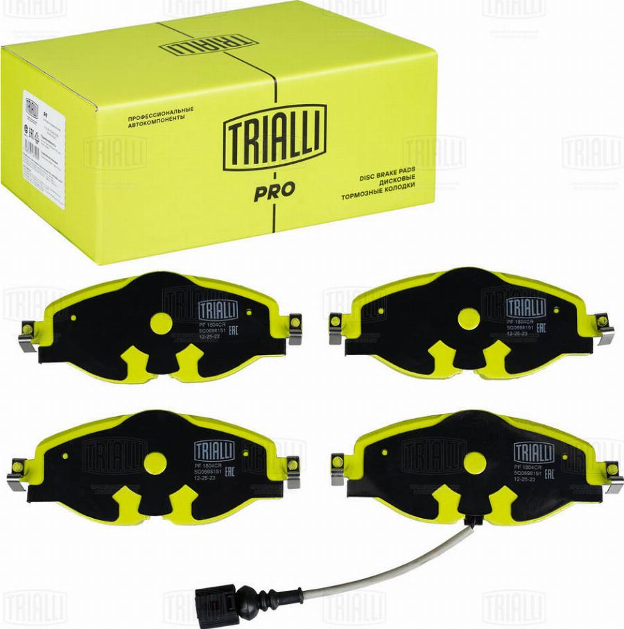 Trialli PF 1804CR - Kit pastiglie freno, Freno a disco autozon.pro