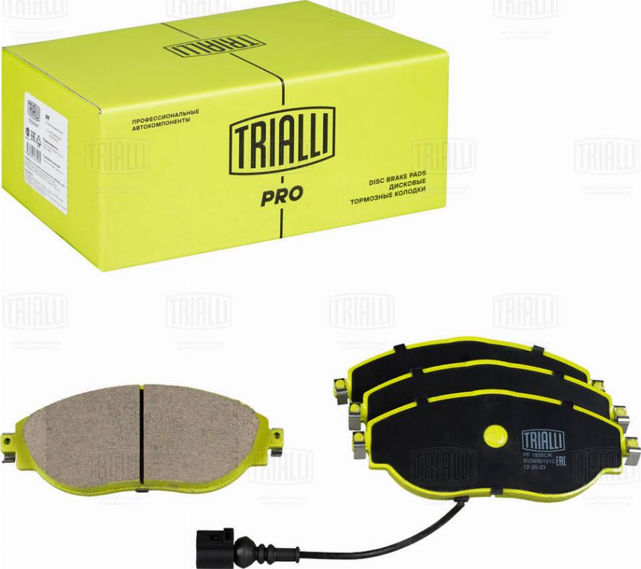 Trialli PF 1805CR - Kit pastiglie freno, Freno a disco autozon.pro