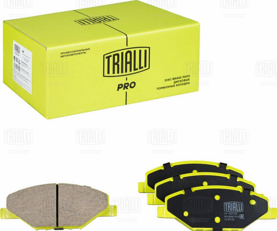 Trialli PF 1807CR - Kit pastiglie freno, Freno a disco autozon.pro