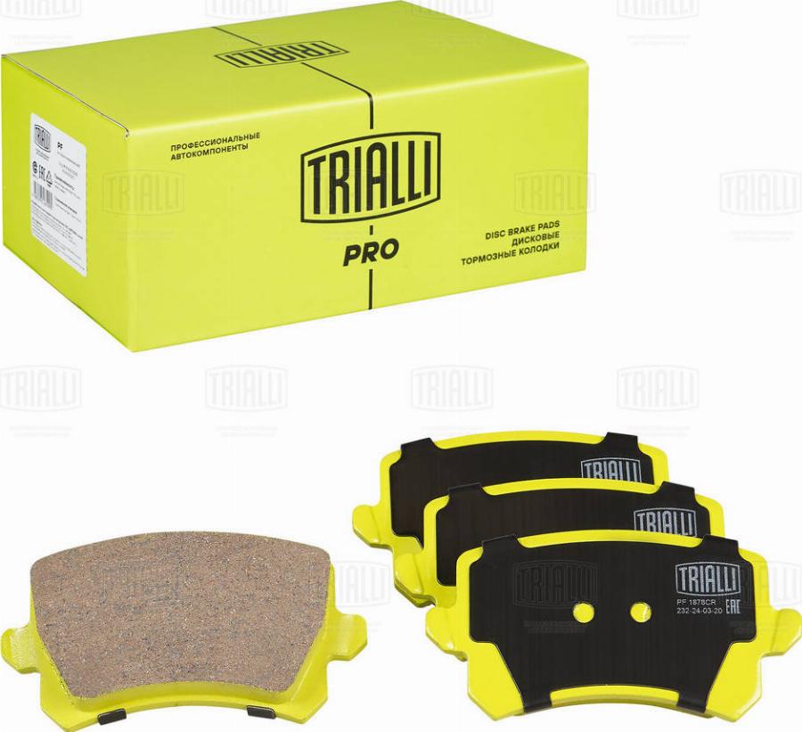 Trialli PF 1878CR - Kit pastiglie freno, Freno a disco autozon.pro