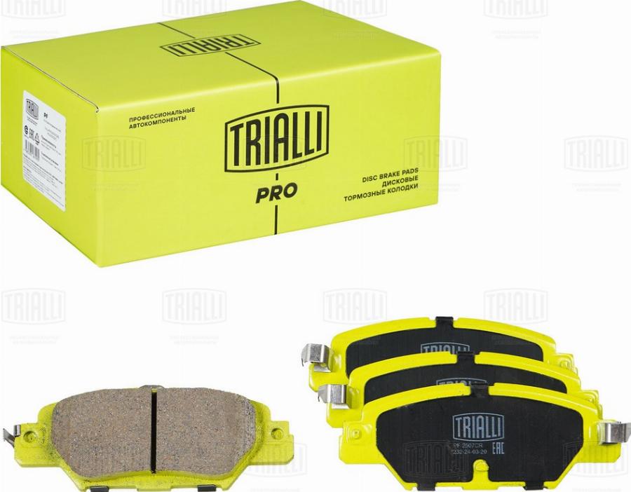 Trialli PF 2507CR - Kit pastiglie freno, Freno a disco autozon.pro