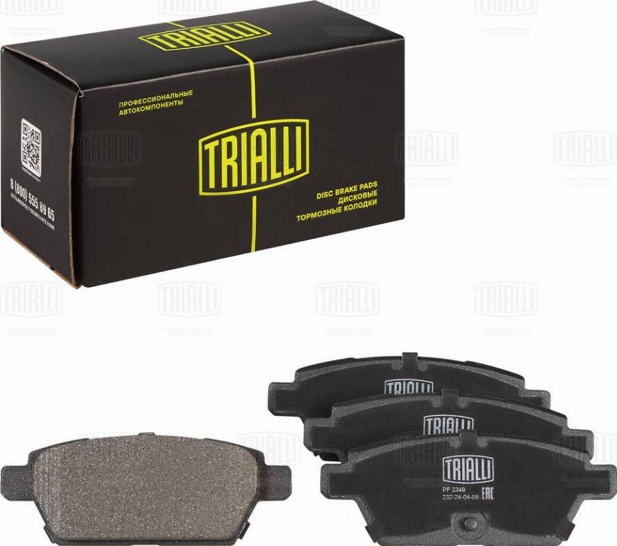 Trialli PF 2349 - Kit pastiglie freno, Freno a disco autozon.pro