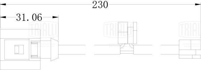 Trialli PFS 0161 - Contatto segnalazione, Usura past. freno / mat. d'attrito autozon.pro