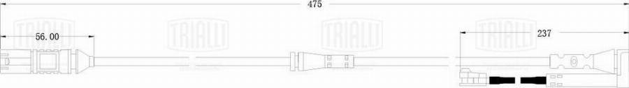 Trialli PFS 0131 - Contatto segnalazione, Usura past. freno / mat. d'attrito autozon.pro