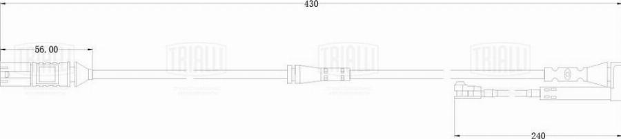 Trialli PFS 0200 - Contatto segnalazione, Usura past. freno / mat. d'attrito autozon.pro