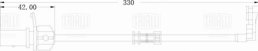 Trialli PFS 0211 - Contatto segnalazione, Usura past. freno / mat. d'attrito autozon.pro