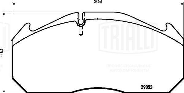 Trialli PFT 29030 - Kit pastiglie freno, Freno a disco autozon.pro