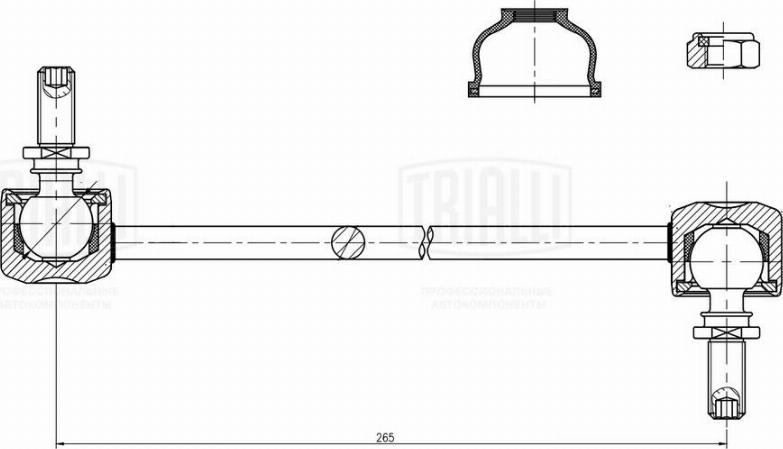 Trialli SP 1116 - Asta / Puntone, Stabilizzatore autozon.pro