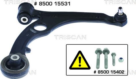 Triscan 8500 15531 - Braccio oscillante, Sospensione ruota autozon.pro