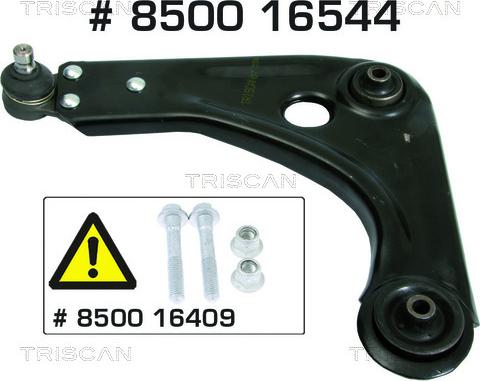 Triscan 8500 16544 - Braccio oscillante, Sospensione ruota autozon.pro