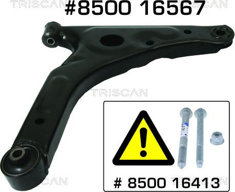 Triscan 8500 16567 - Braccio oscillante, Sospensione ruota autozon.pro