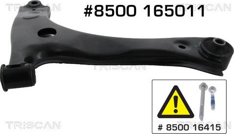 Triscan 8500 165011 - Braccio oscillante, Sospensione ruota autozon.pro