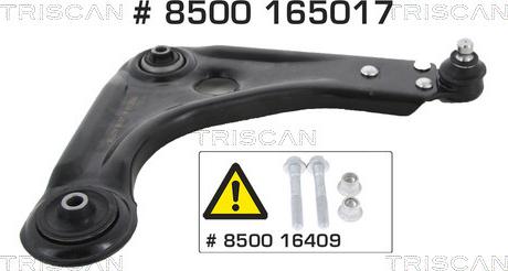 Triscan 8500 165017 - Braccio oscillante, Sospensione ruota autozon.pro