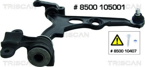 Triscan 8500 105001 - Braccio oscillante, Sospensione ruota autozon.pro