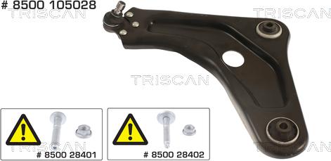 Triscan 8500 105028 - Braccio oscillante, Sospensione ruota autozon.pro