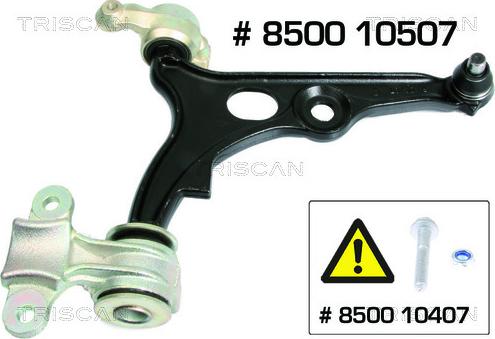 Triscan 8500 10507 - Braccio oscillante, Sospensione ruota autozon.pro