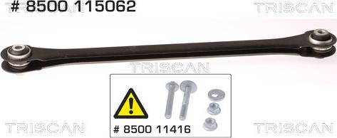 Triscan 8500 115062 - Asta / Puntone, Sospensione ruote autozon.pro