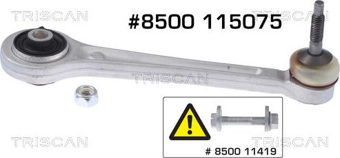 Triscan 8500 115075 - Braccio oscillante, Sospensione ruota autozon.pro