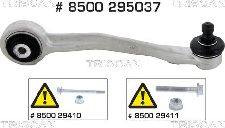 Triscan 8500 295037 - Braccio oscillante, Sospensione ruota autozon.pro