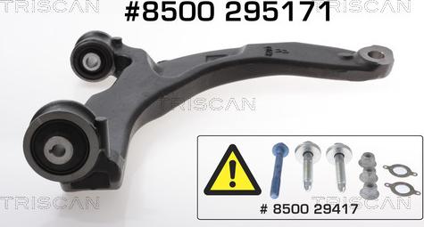 Triscan 8500 295171 - Braccio oscillante, Sospensione ruota autozon.pro