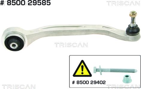 Triscan 8500 29585 - Braccio oscillante, Sospensione ruota autozon.pro