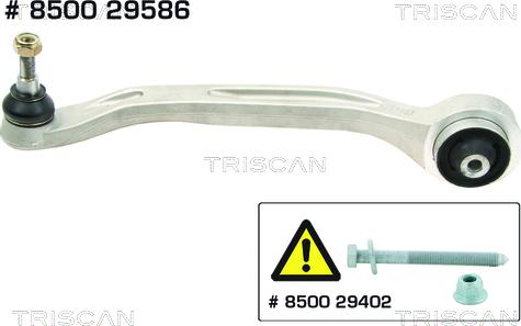 Triscan 8500 29586 - Braccio oscillante, Sospensione ruota autozon.pro