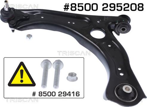 Triscan 8500 295208 - Braccio oscillante, Sospensione ruota autozon.pro