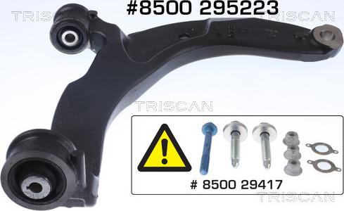 Triscan 8500 295223 - Braccio oscillante, Sospensione ruota autozon.pro