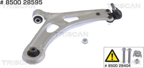 Triscan 8500 28595 - Braccio oscillante, Sospensione ruota autozon.pro