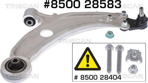 Triscan 8500 28583 - Braccio oscillante, Sospensione ruota autozon.pro