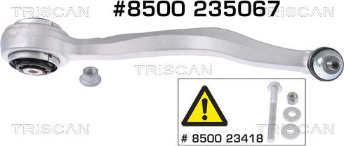 Triscan 8500 235067 - Braccio oscillante, Sospensione ruota autozon.pro