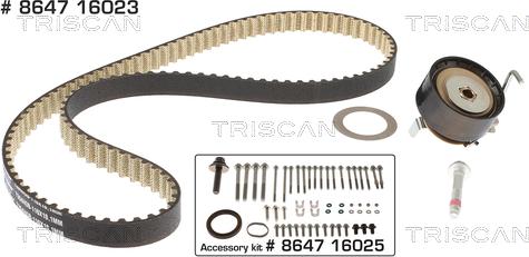 Triscan 8647 16023 - Kit cinghie dentate autozon.pro