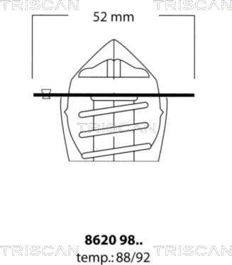 Triscan 8620 9892 - Termostato, Refrigerante autozon.pro