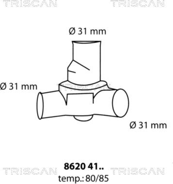 Triscan 8620 4185 - Termostato, Refrigerante autozon.pro