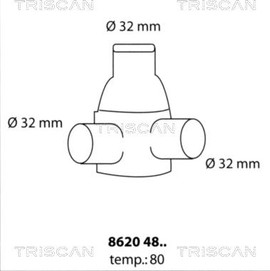 Triscan 8620 4880 - Termostato, Refrigerante autozon.pro