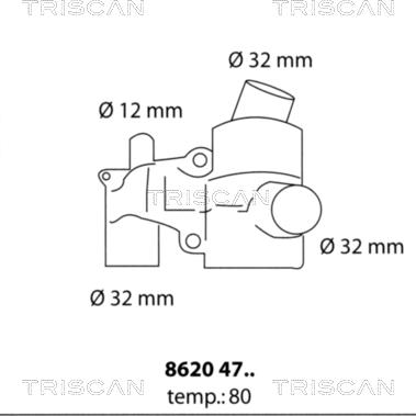 Triscan 8620 4780 - Termostato, Refrigerante autozon.pro