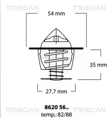 Triscan 8620 5682 - Termostato, Refrigerante autozon.pro