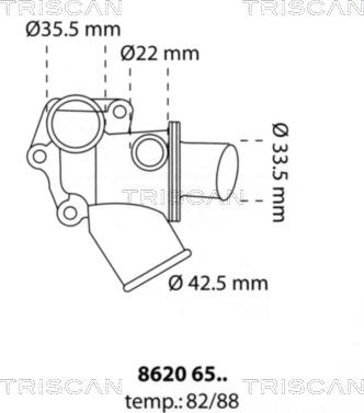 Triscan 8620 6582 - Termostato, Refrigerante autozon.pro