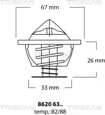 Triscan 8620 6382 - Termostato, Refrigerante autozon.pro