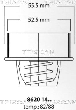 Triscan 8620 1482 - Termostato, Refrigerante autozon.pro