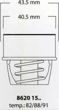 Triscan 8620 1591 - Termostato, Refrigerante autozon.pro