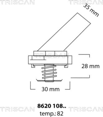 Triscan 8620 10882 - Termostato, Refrigerante autozon.pro