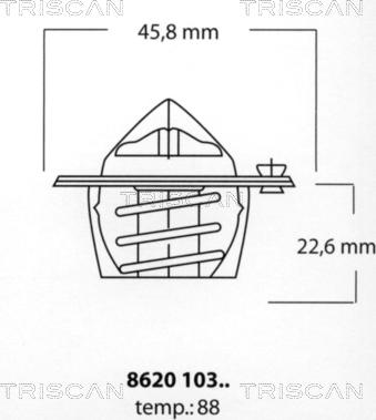 Triscan 8620 10388 - Termostato, Refrigerante autozon.pro