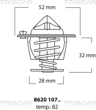 Triscan 8620 10782 - Termostato, Refrigerante autozon.pro