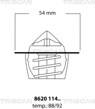 Triscan 8620 11492 - Termostato, Refrigerante autozon.pro