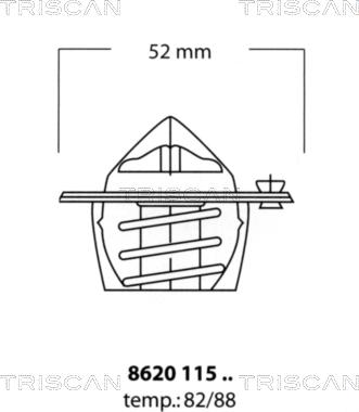 Triscan 8620 11588 - Termostato, Refrigerante autozon.pro