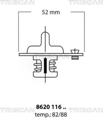 Triscan 8620 11688 - Termostato, Refrigerante autozon.pro