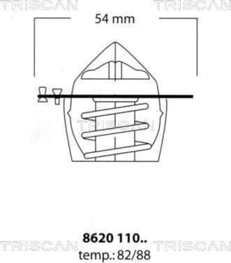 Triscan 8620 11088 - Termostato, Refrigerante autozon.pro